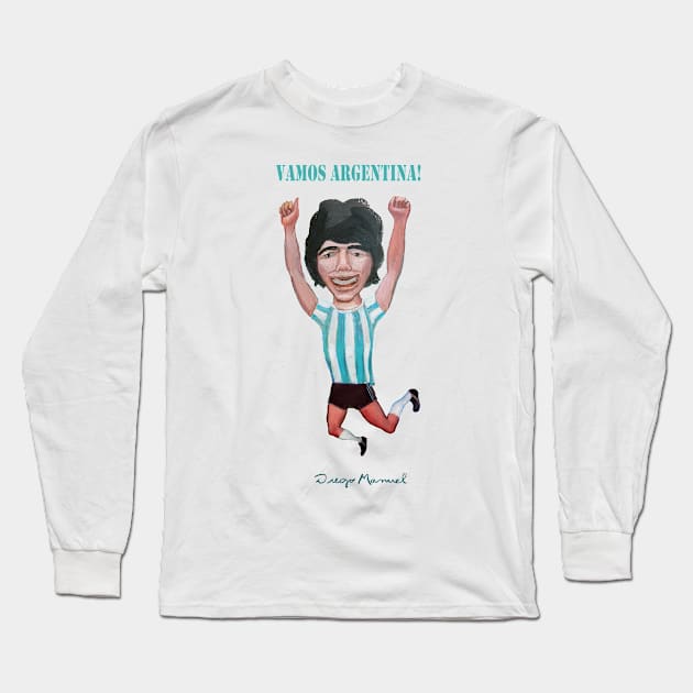 Vamos Argentina! Long Sleeve T-Shirt by diegomanuel